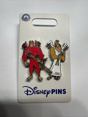 Disney Parks Kronk Angel & Devil Set Pin New With Card